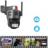 Zewnętrzna kamera Ultra HD dwa obiektywy 9MP trzy ekrany na kartę SIM 4G LTE + Ethernet - obrazek 9