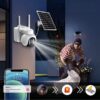 Zewnętrzna kamera solarna HD obiektyw 4MP na kartę SIM 4G LTE - obrazek 5