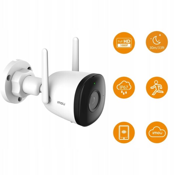Zestaw monitoringu IMOU 4x KAMERA Bullet 2C 4MP + REJESTRATOR WiFi NVR - obrazek 5