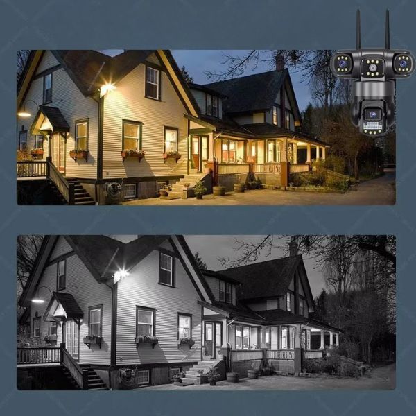 Zewnętrzna kamera solarna 4K HD dwa obiektywy 4MP Karta SIM 4G LTE - obrazek 11