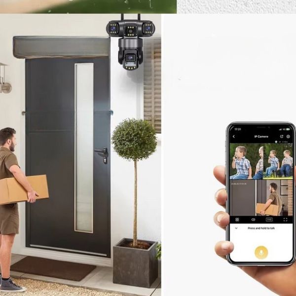 Potrójna kamera zewnętrzna 15MP obrotowa Wifi HD - obrazek 7