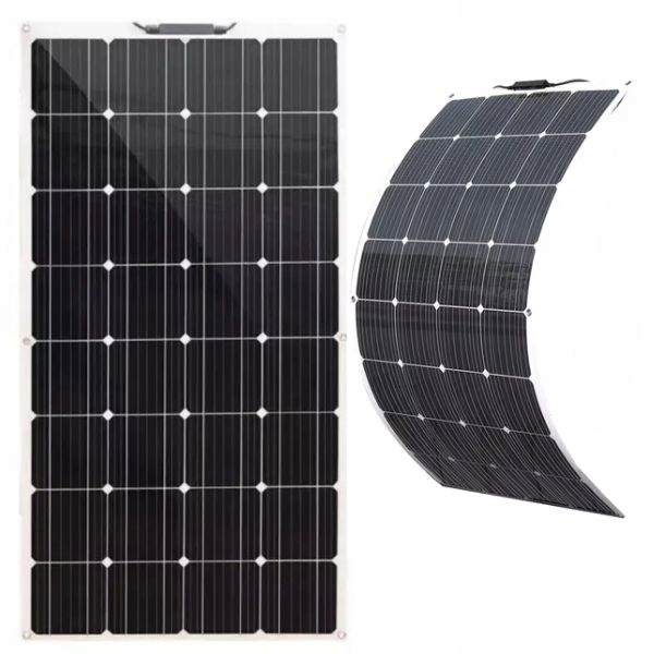 ELASTYCZNY PANEL SOLARNY VOLT POLSKA FLEX Z REGULATOREM 10A 200W 12V LCD