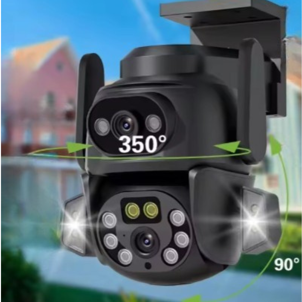 Zewnętrzna kamera Smart dwa obiektywy 4MP HD 5xZOOM WIFI + Doświetlenie - obrazek 4