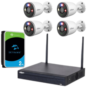 Zestaw Monitoringu WIFI Dahua 4 Kamery Bullet 5MP Rejestrator Dysk SATA 2TB