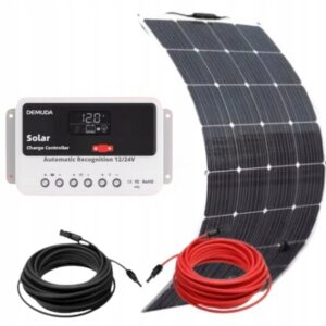 Elastyczny Panel Solarny 250W + regulator napięcia PWM DX 20A